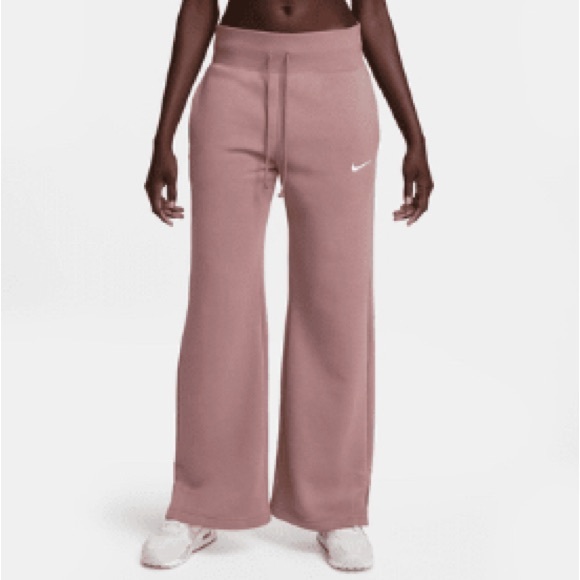 SET: Nike Womens Mauve Phoenix Wide Leg Pants and Sportwear Tee Matching size sm - Picture 6 of 6